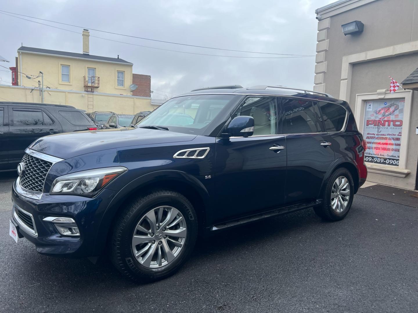 2017 Infiniti QX80 Limited 4WD (JN8AZ2NE1H9) with an 5.6L V8 DOHC 32V engine, 7A transmission, located at 1018 Brunswick Ave, Trenton, NJ, 08638, (609) 989-0900, 40.240086, -74.748085 - Wow! This Infiniti is Absolutely Perfect and Beautiful in every possible way!! Vehicle was $72,000 brand new and it still looks brand new for $17K! An absolute "no brainer purchase" for this amazing SUV if you are seeking the Right Vehicle for your family!! - Photo#3